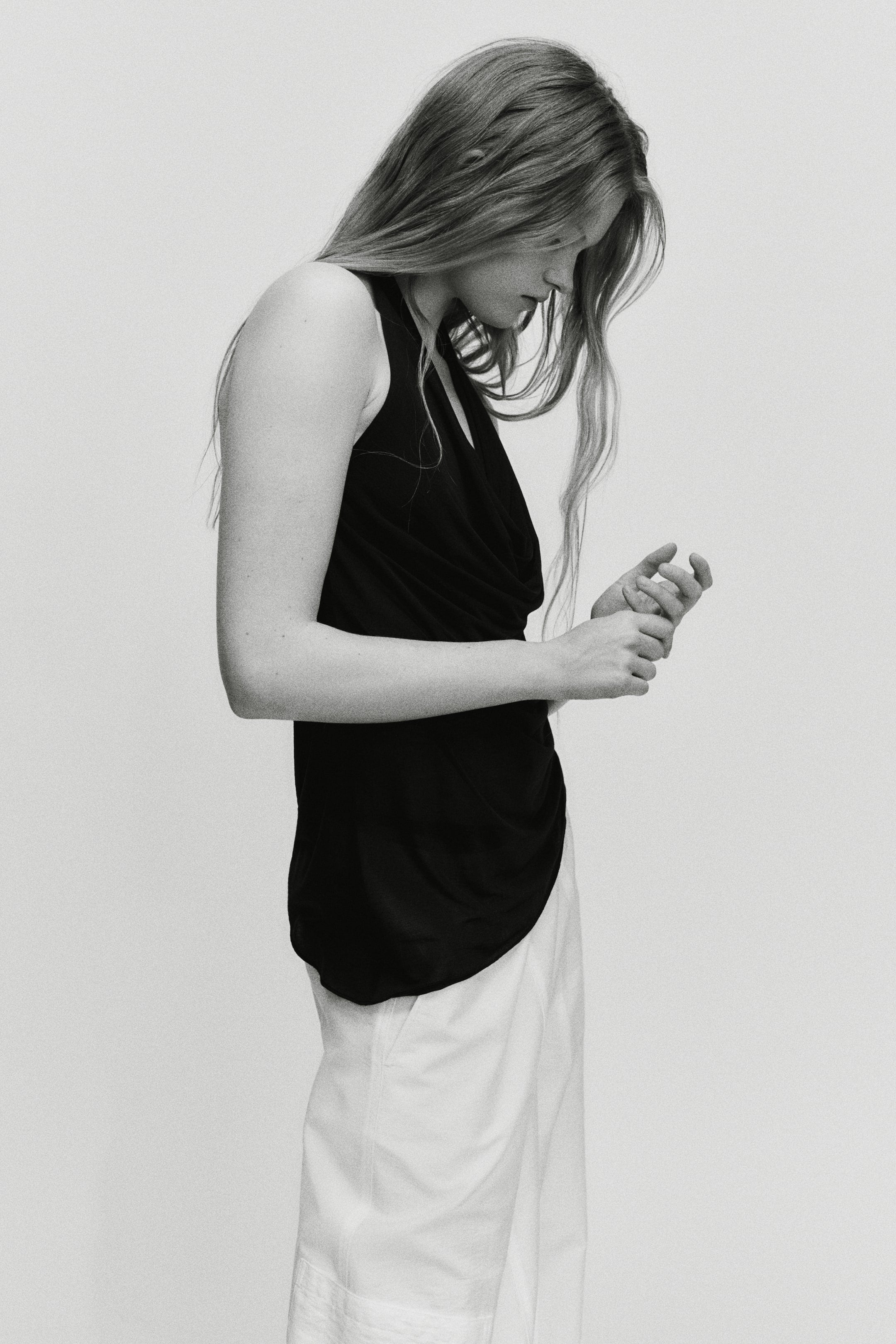 Orvesta Asymmetric halterneck top