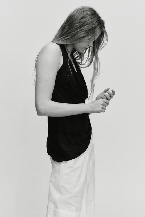 Orvesta Asymmetric halterneck top