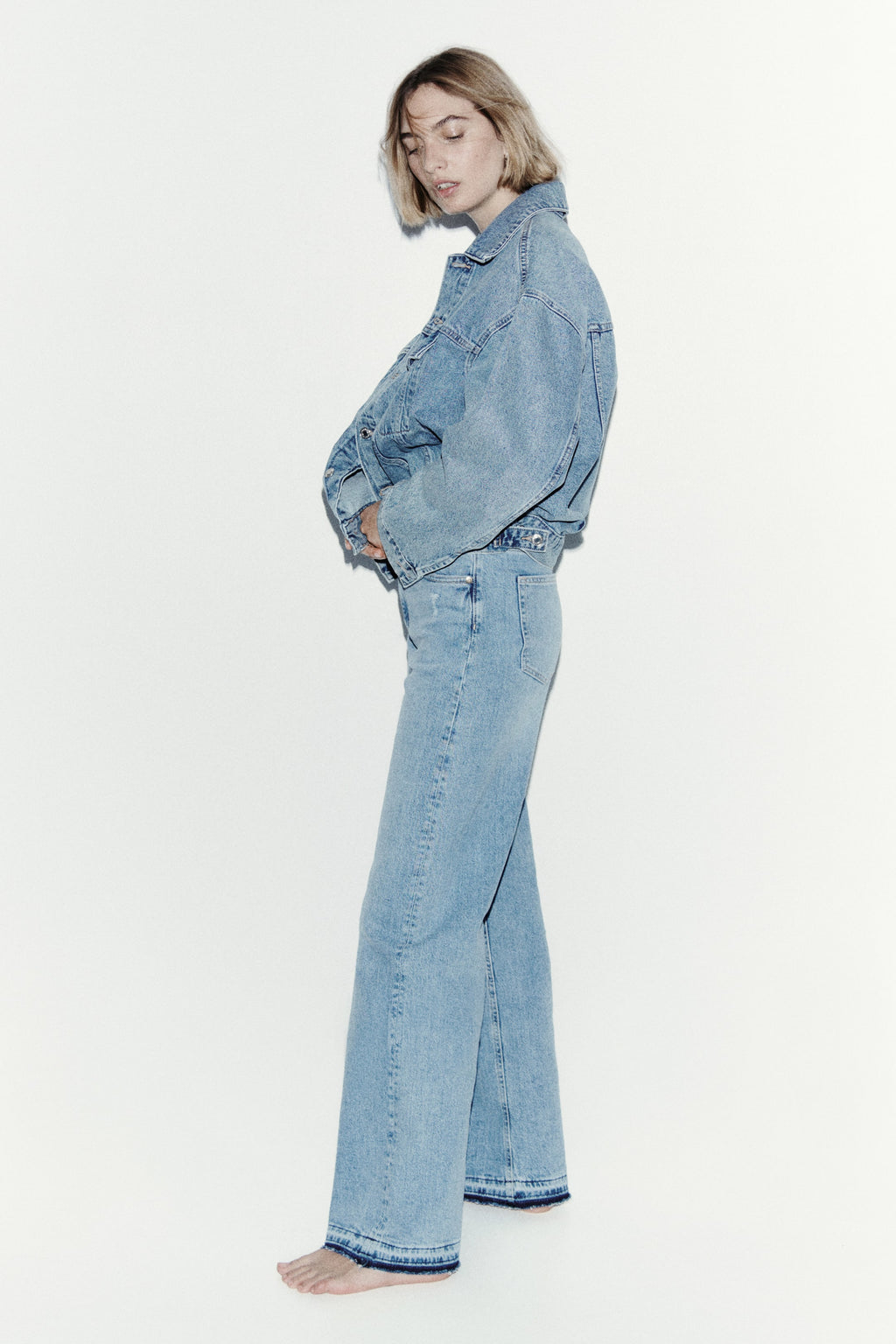 Orvesta Wide High Waist Jeans Light Blue