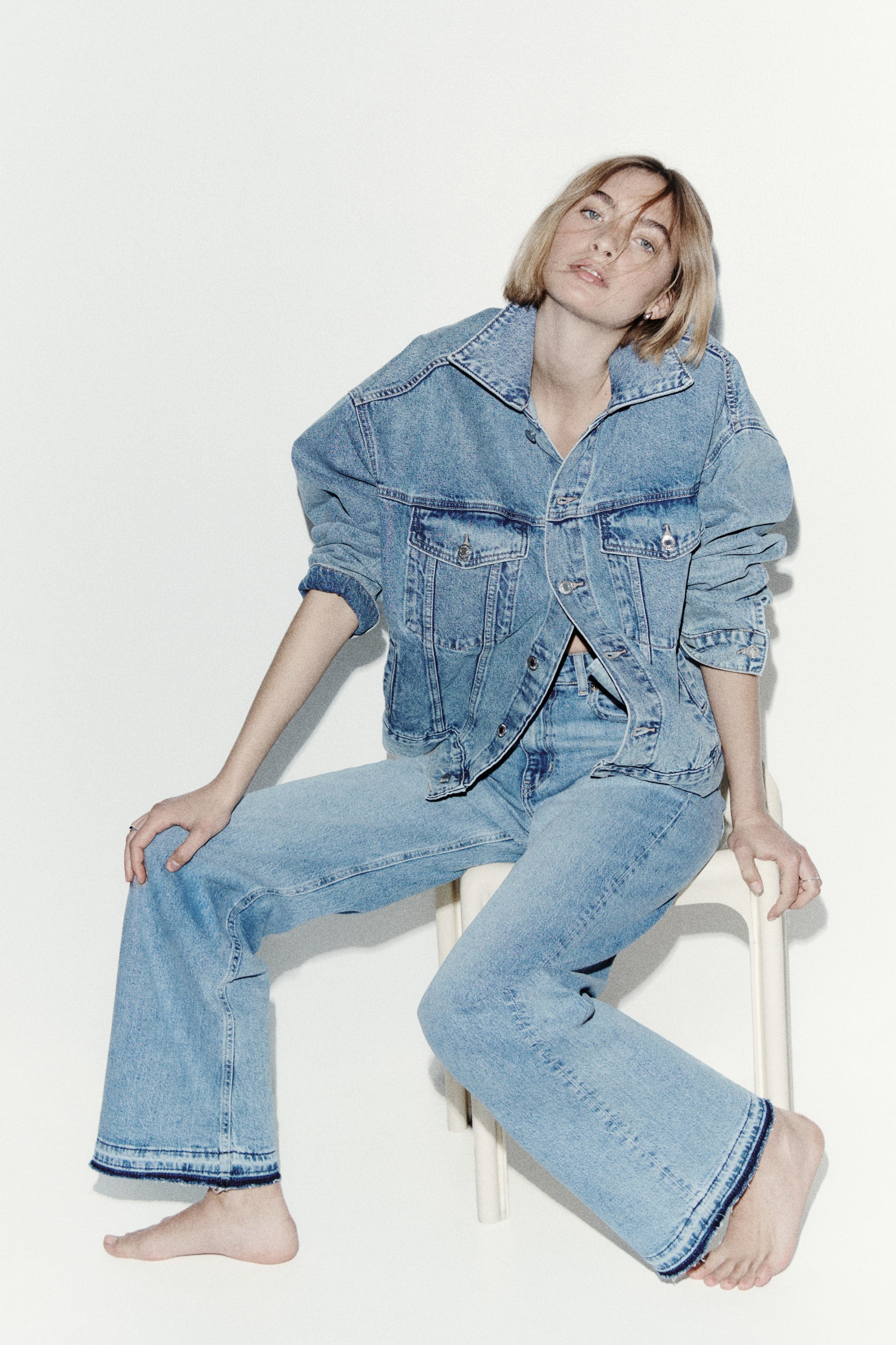 Orvesta Wide High Waist Jeans Light Blue