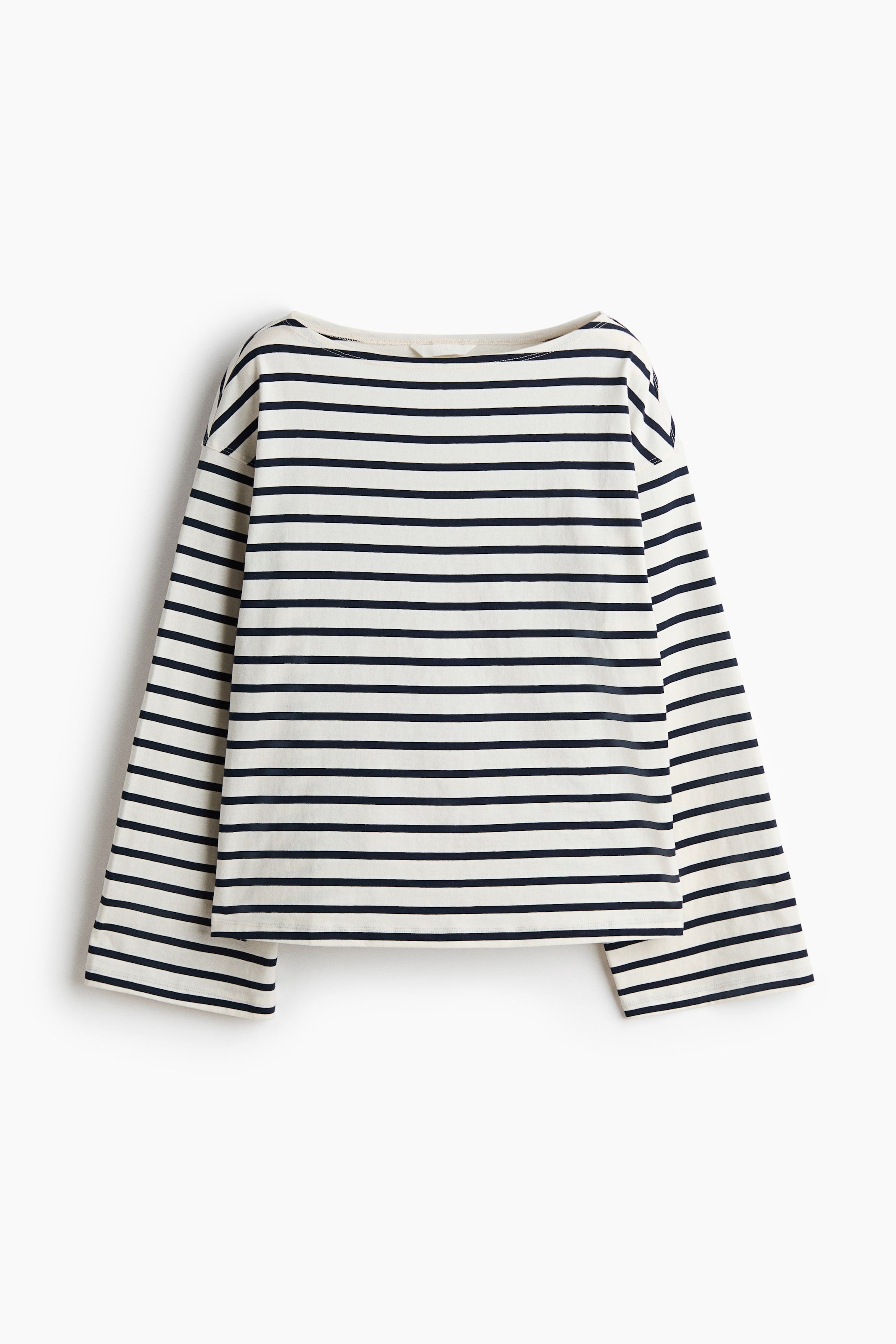 Orvesta Long-sleeved boat-neck top Striped