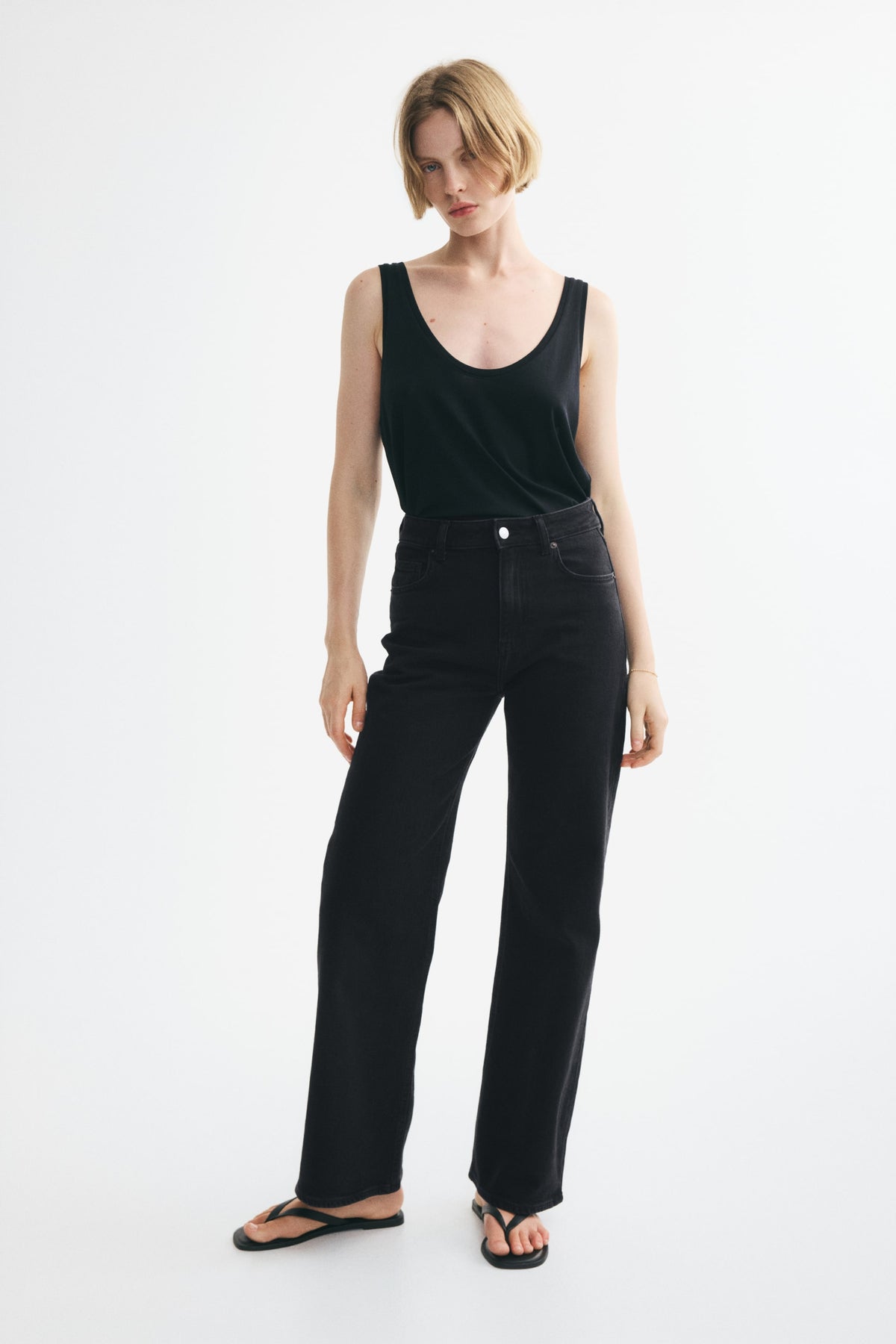 Orvesta Wide High Waist Jeans Black