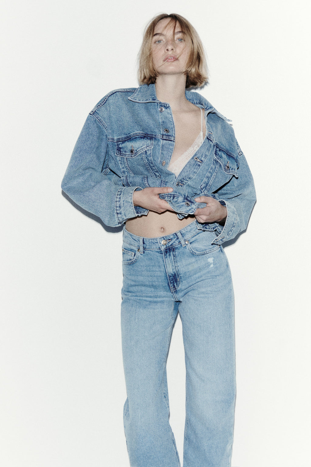 Orvesta Wide High Waist Jeans Light Blue