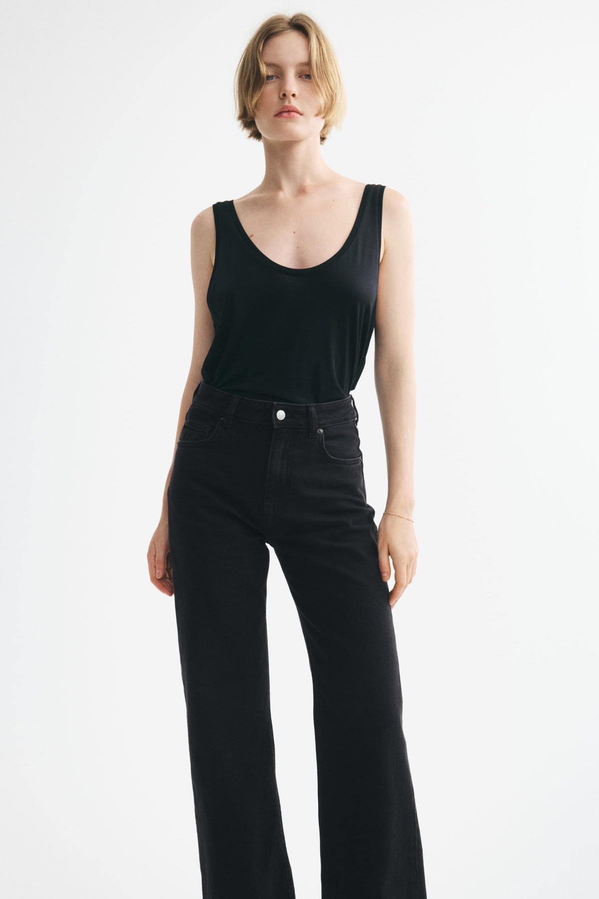 Orvesta Wide High Waist Jeans Black