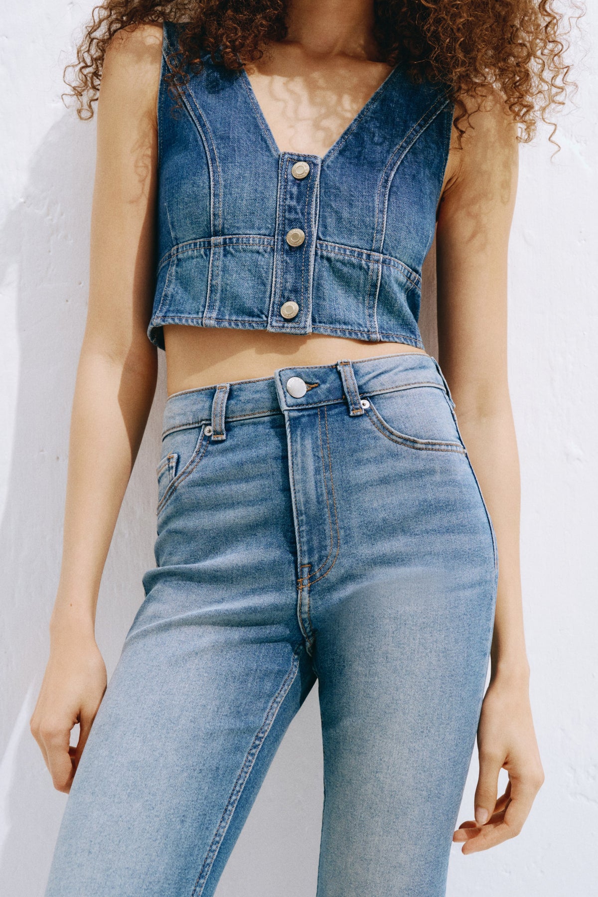Orvesta Flared High Waist Jeans Denim Blue