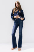 Orvesta Flared High Waist Jeans Denim Blue