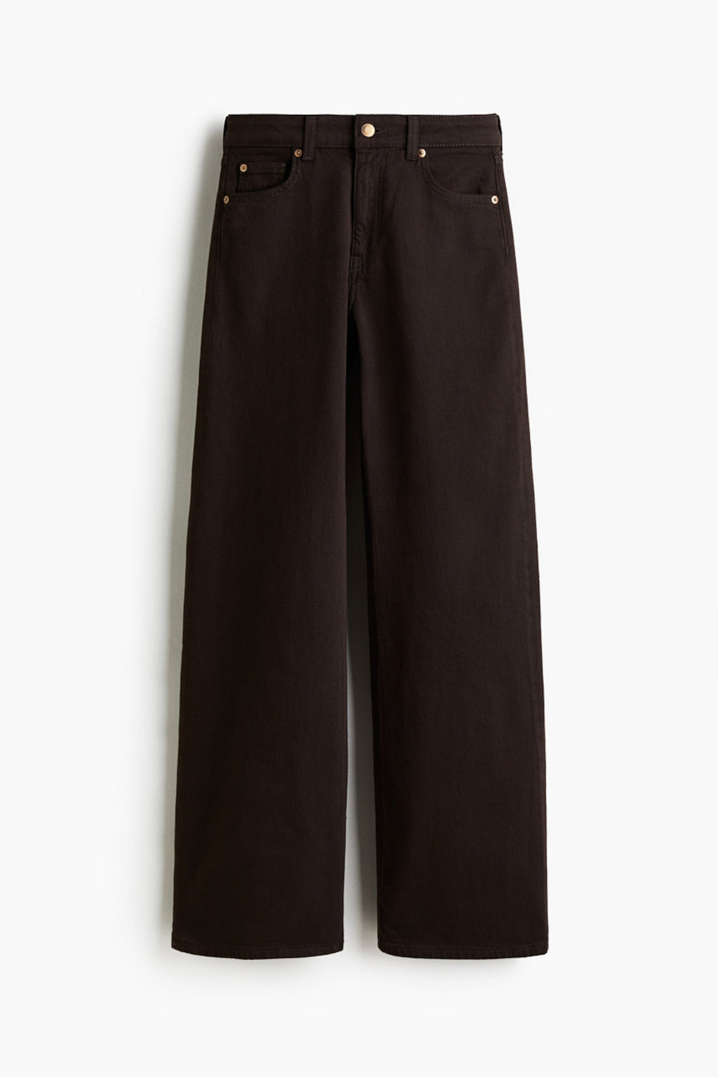 Orvesta Wide High Waist Jeans Dark Brown