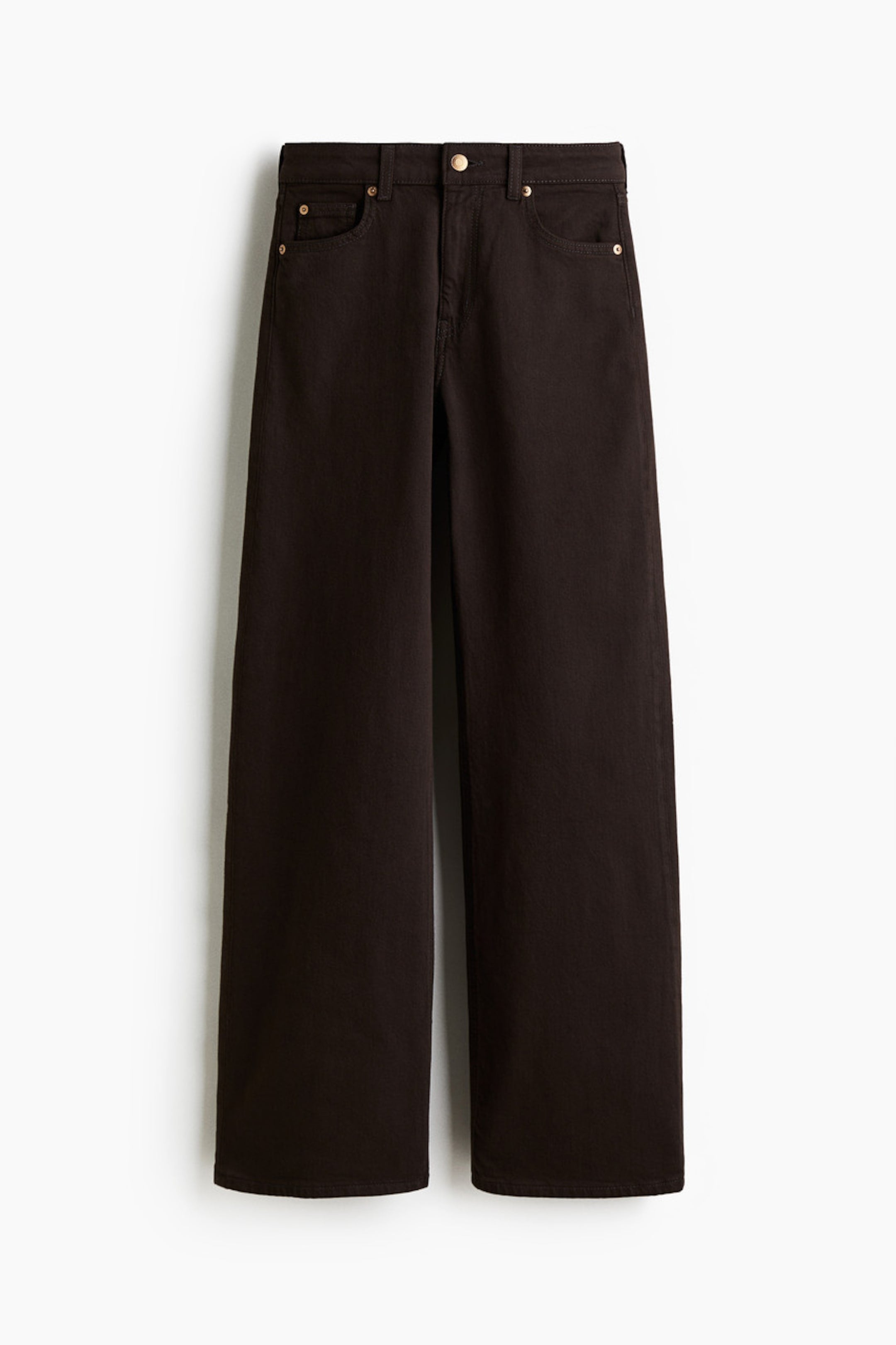 Orvesta Wide High Waist Jeans Dark Brown